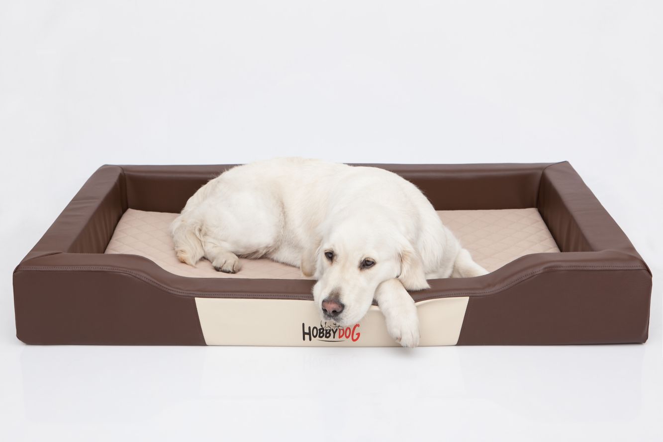 Hondenbed De Luxe bruin van unieke hondenbedden -