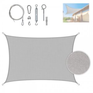 Schaduwdoek tuin rechthoek